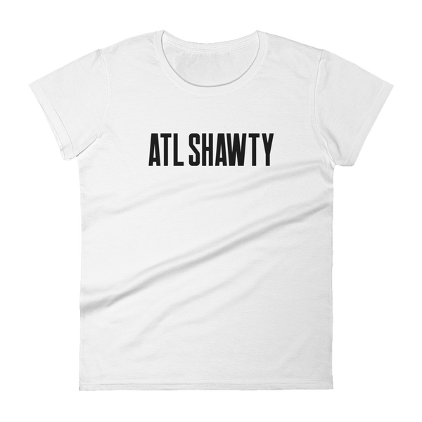 ATL Shawty Women's Short Sleeve Logo Tee - Black Letters