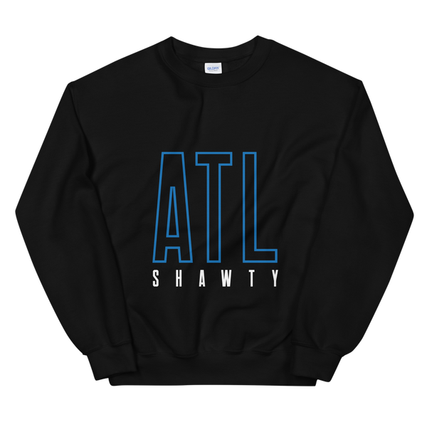 ATL Shawty Skyscraper Sweatshirt - BLACK/BLUE/WHITE