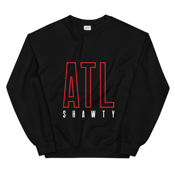 ATL Shawty Skyscraper Sweatshirt - BLACK/RED/WHITE